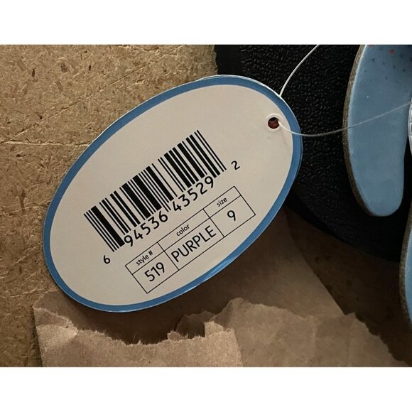 Floopi Womens Size 9 Thong Flip Flop Wedge Sandals Comfort Yoga Mat Footbed NEW - Picture 6 of 6